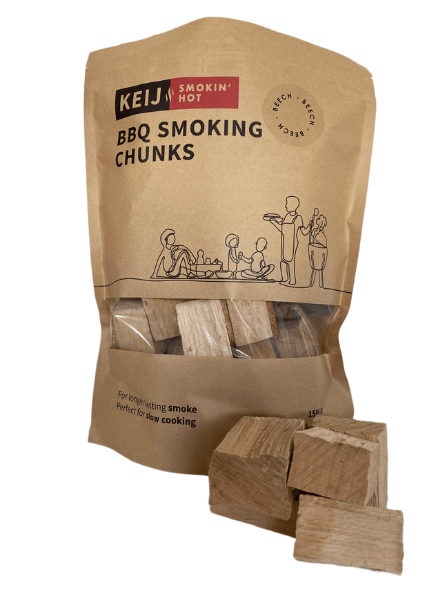 Keij Kamado BBQ smoking chuncks beech - 1500 gram