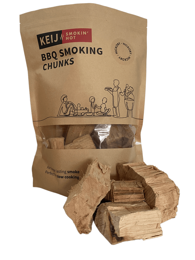 Keij Kamado BBQ smoking chuncks hickory - 1500 gram