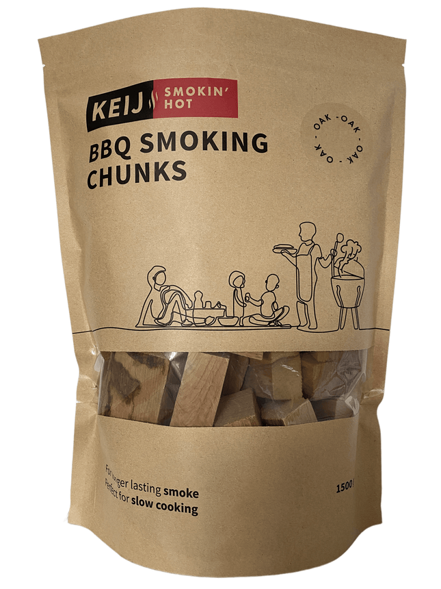 Keij Kamado BBQ smoking chuncks oak - 1500 gram