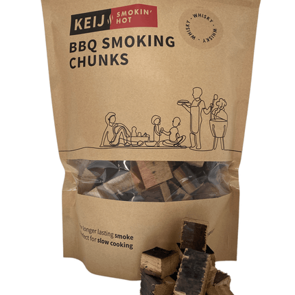 Keij Kamado BBQ smoking chuncks whiskey oak - 1500 gram