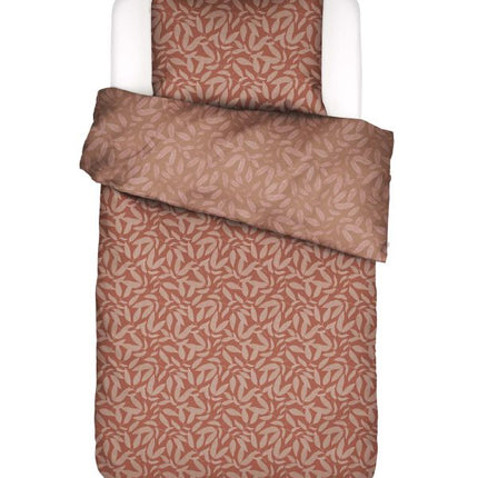 Essenza Dekbedovertrek Clea, Terracotta 240x200/220 cm