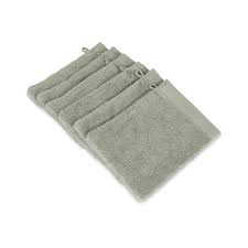 COMO washandjes, kleur olive green