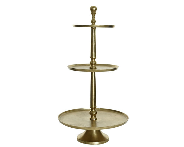 Etagere aluminium - 43xh.81cm - goud