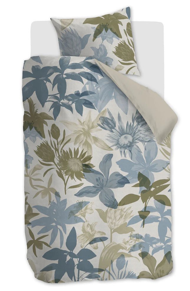 Bedding House Dekbedovertrek Flori Blue, 140x200/220 cm