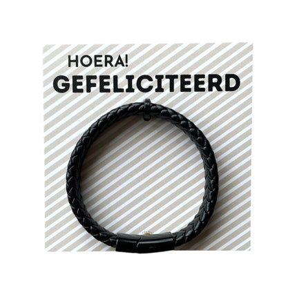 Heren armband - Gefeliciteerd