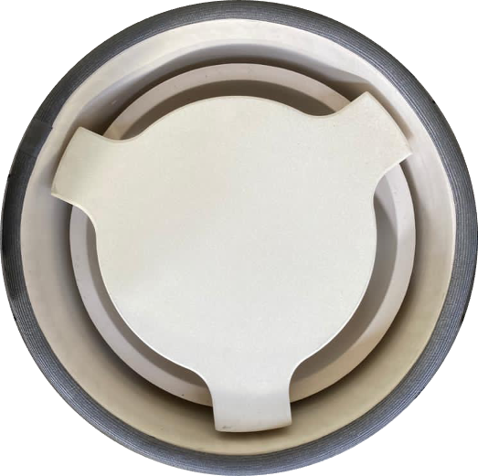 Keij Kamado platesetter keramiek Large voor 21 inch kamado's