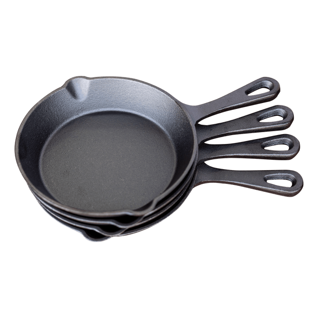 Keij Kamado Gietijzeren pan set 4 stuks