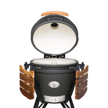 Keij Kamado Legend Large Mat Zwart 21 Inch Walnoot
