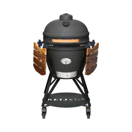 Keij Kamado Legend Large Mat Zwart 21 Inch Walnoot