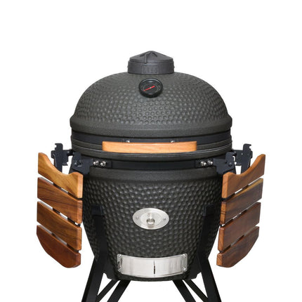 Keij Kamado Legend Large Mat Zwart 21 Inch Walnoot