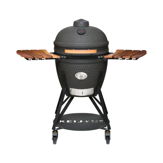 Keij Kamado Legend Large Mat Zwart 21 Inch Walnoot