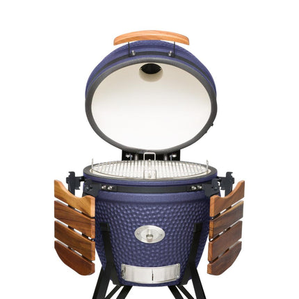 Keij Kamado Legend Large Blauw 21 Inch Walnoot