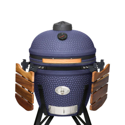 Keij Kamado Legend Large Blauw 21 Inch Walnoot