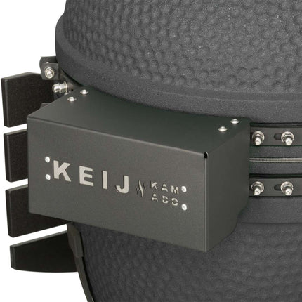 Keij Kamado Legend XLarge Mat Zwart 23 Inch Walnoot