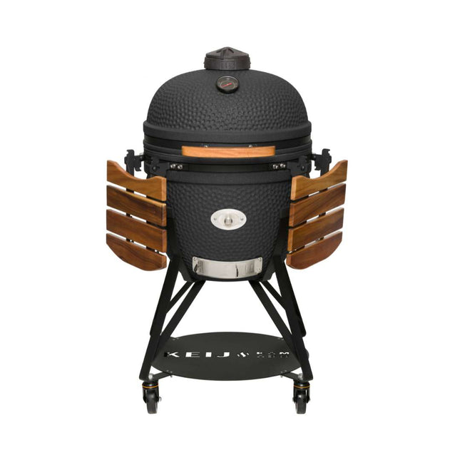 Keij Kamado Legend XLarge Mat Zwart 23 Inch Walnoot