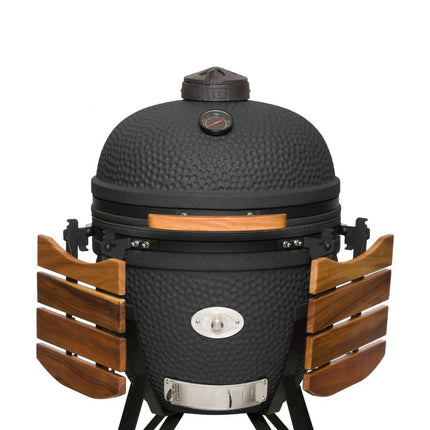 Keij Kamado Legend XLarge Mat Zwart 23 Inch Walnoot