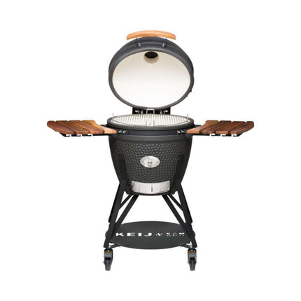 Keij Kamado Legend XLarge Mat Zwart 23 Inch Walnoot
