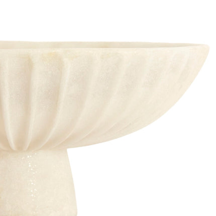 Light & Living, schaal op voet,  SHILA, 30,5x15.5 cm creme