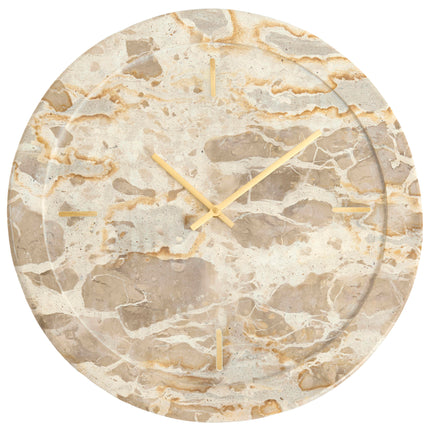 Light & Living, klok SISTELO, marmer taupe, 41 cm