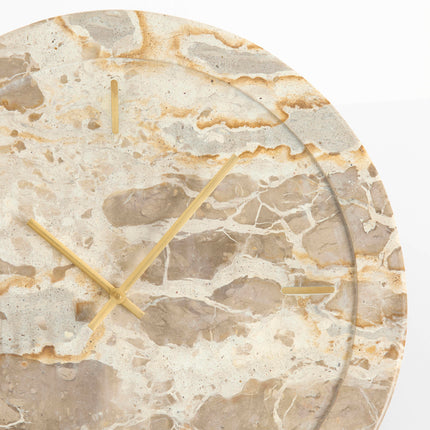Light & Living, klok SISTELO, marmer taupe, 41 cm