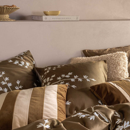 Essenza Dekbedovertrek Lucienne, Slate brown 140x200/220 cm