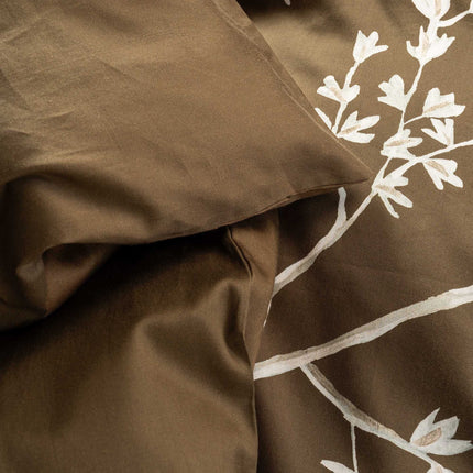 Essenza Dekbedovertrek Lucienne, Slate Brown 240x200/220 cm
