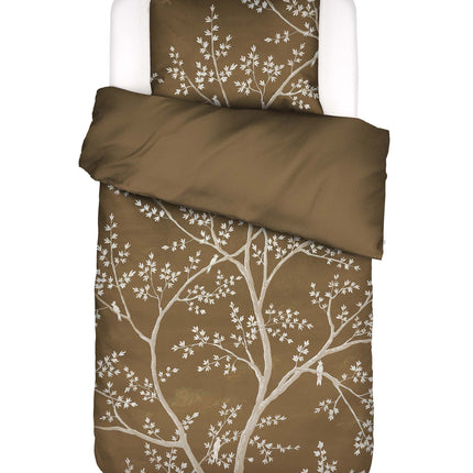 Essenza Dekbedovertrek Lucienne, Slate brown 140x200/220 cm