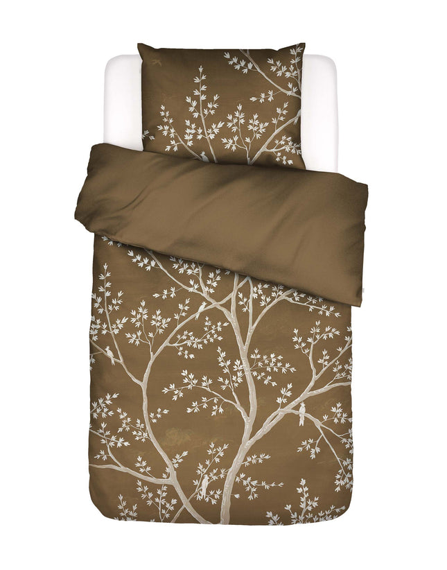 Essenza Dekbedovertrek Lucienne, Slate brown 140x200/220 cm