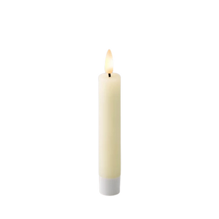 Lumineo LED dinerkaars wax - 2,2x14,5cm - creme