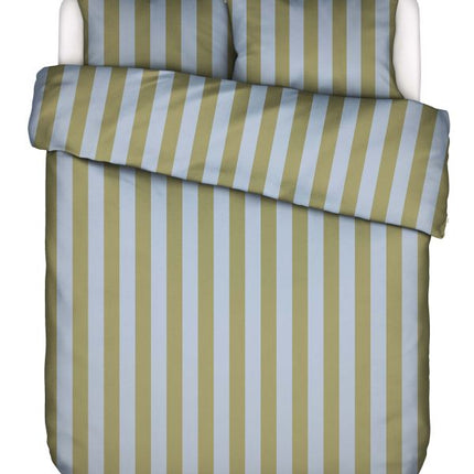 Essenza Dekbedovertrek Minte stripe Cedar Green - Ice Blue 240x200/220 cm