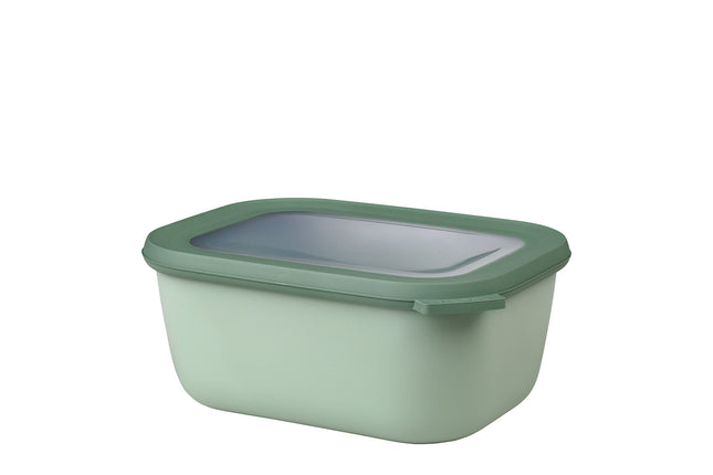 Mepal Cirqula Multikom Rechthoekig 1500 ml - nordic sage