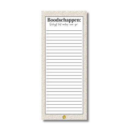Notitieblok - Boodschappen