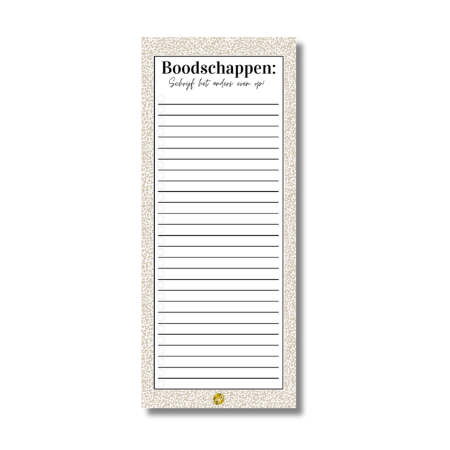 Notitieblok - Boodschappen
