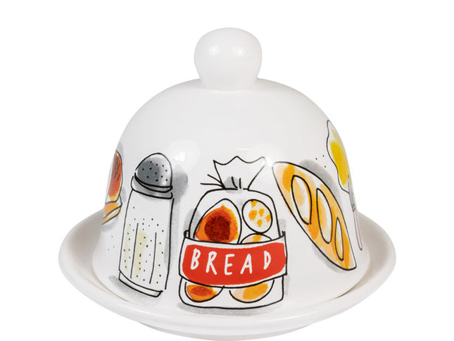 Blond Amsterdam Even Bijkletsen Butter Dish Round