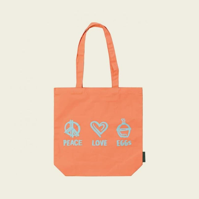 Big Green Egg Tote Bags Peach