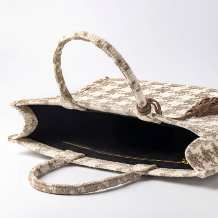 Dutch Decor totebag  Charlotte 43x34x13 cm Natural