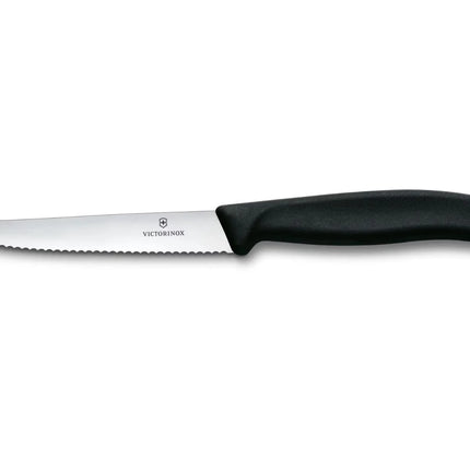 Victorinox Swiss Classic Pizza-/steakmes kartel 11 cm - zwart