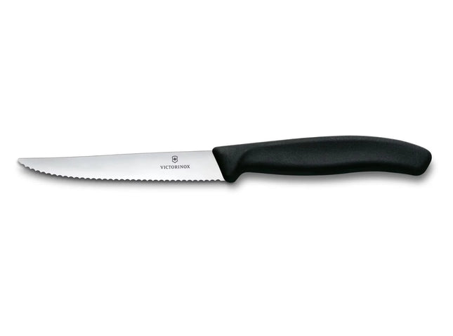 Victorinox Swiss Classic Pizza-/steakmes kartel 11 cm - zwart
