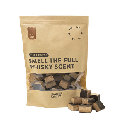 Rookchunks 1 KG whisky vaten